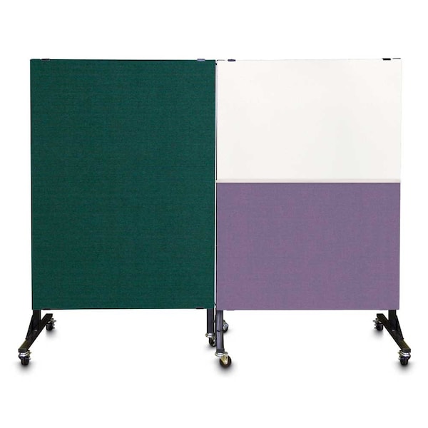 United Visual Products Enclosed Corkboard, 3 Door, 96"x48", 4" Fra, UV3427-BRONZE-PEARL UV3427-BRONZE-PEARL - main